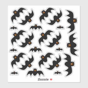 Scary Bat Stickers of Various Sizes