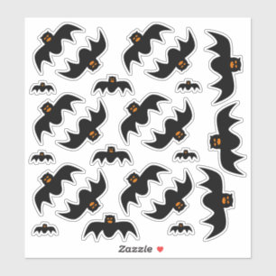 Scary Bat Stickers van verschillende maten