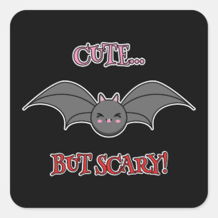 Scary Bat Vierkante Sticker