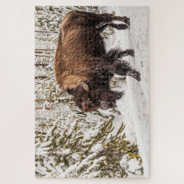 Scary Bison (Bison bison) - Buffalo - 1014 stuk Legpuzzel