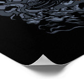 Scary Black Crow Moon Poster (Hoek)