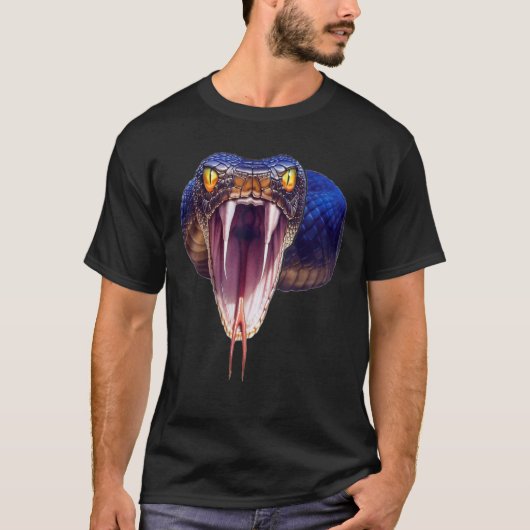 Scary Black Mamba Snake Halloween kostuum cadeau T-shirt (Voorkant)