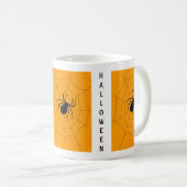 Scary Black Widow Spider Happy Halloween Koffiemok (Voorkant rechts)