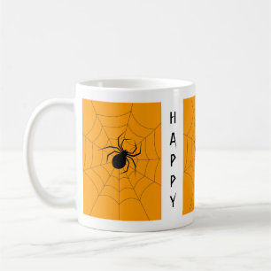 Scary Black Widow Spider Happy Halloween Koffiemok