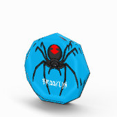 Scary black widow spin cartoon illustratie fotoblokken (Rechts)
