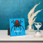 Scary black widow spin cartoon illustratie fotoplaat (Insitu)