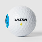 Scary black widow spin cartoon illustratie golfballen (Logo)