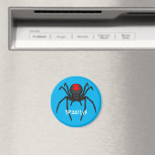 Scary black widow spin cartoon illustratie magneet (Insitu (Vaatwasser))
