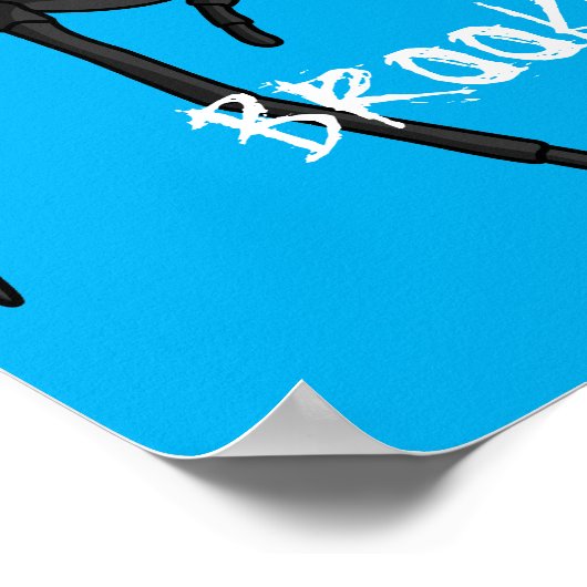 Scary black widow spin cartoon illustratie poster (Hoek)