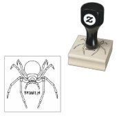 Scary black widow spin cartoon illustratie rubberstempel (Gestempeld)