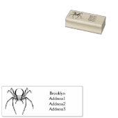 Scary black widow spin cartoon illustratie rubberstempel (Gestempeld)