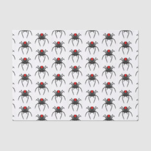 Scary black widow spin cartoon illustratie tissuepapier