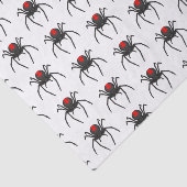 Scary black widow spin cartoon illustratie tissuepapier (Detail)