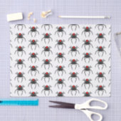 Scary black widow spin cartoon illustratie tissuepapier (Craft)