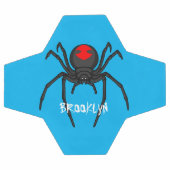 Scary black widow spin cartoon illustratie voetbal (Enkel)