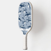 Scary Blue Shark Pattern | Naam Pickleball Paddle (Links)