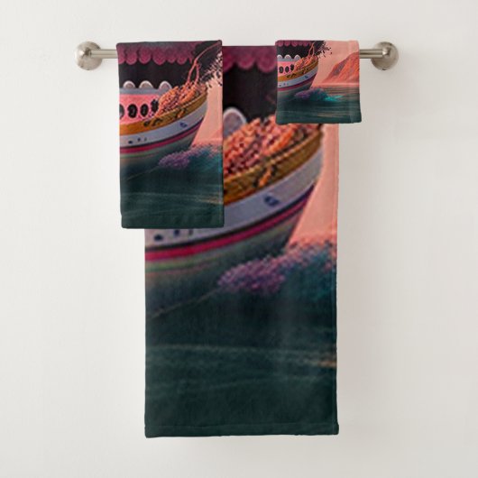 Scary boat bad handdoek (Insitu)