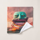 Scary boat bad handdoek (Wasdoekje)