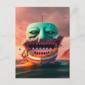 Scary boat feestdagenkaart (Voorkant)