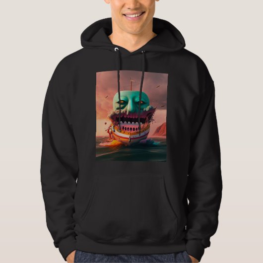 Scary boat hoodie (Voorkant)
