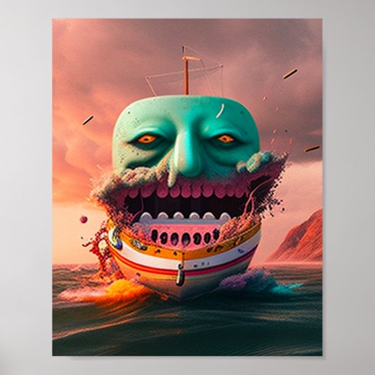 Scary Boat Poster (Voorkant)