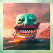 Scary boat raamsticker (Vel 3)