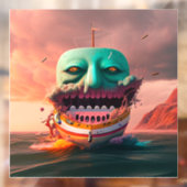 Scary boat raamsticker (Vel 2)
