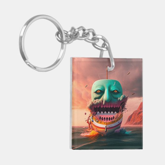 Scary Boat Sleutelhanger (Voorkant Links)