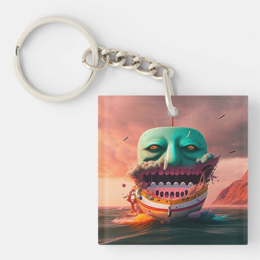 Scary Boat Sleutelhanger (Voorkant)