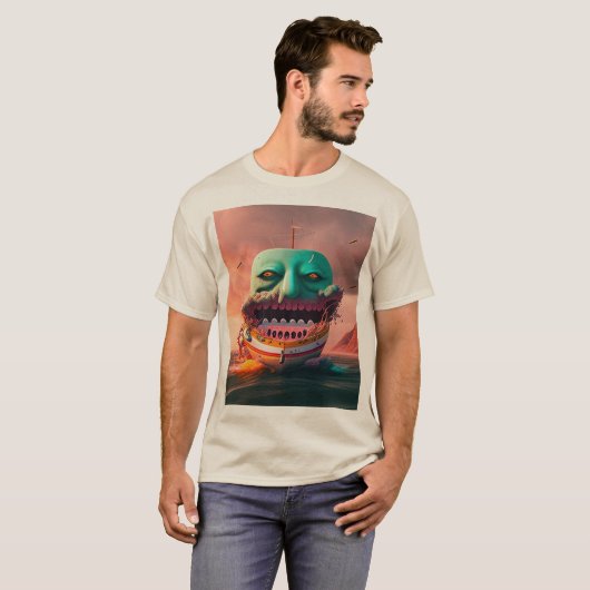 Scary boat t-shirt (Voorkant volledig)