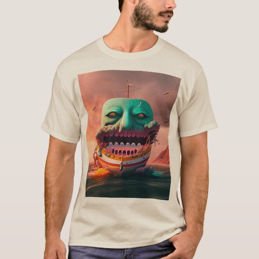 Scary boat t-shirt (Voorkant)