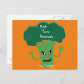 Scary Broccoli Thunder_Cove Briefkaart (Voorkant / Achterkant)