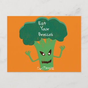 Scary Broccoli Thunder_Cove Briefkaart