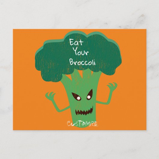 Scary Broccoli Thunder_Cove Briefkaart (Voorkant)