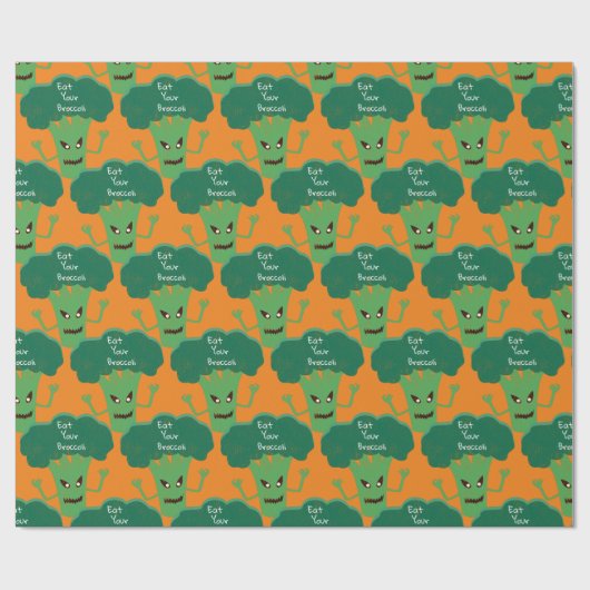 Scary Broccoli Thunder_Cove Cadeaupapier (Vlak)