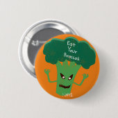 Scary Broccoli Thunder_Cove Ronde Button 5,7 Cm (Voorkant /achterkant)