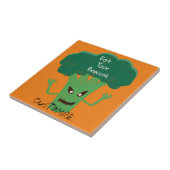 Scary Broccoli Thunder_Cove Tegeltje (Zijkant)