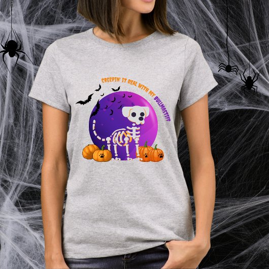Scary Bullmastiff Halloween Full Moon T-shirt