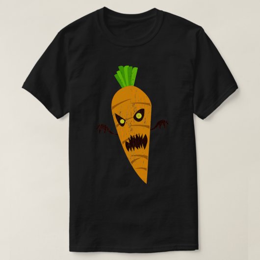 Scary Carrot Distress T-shirt (Design voorkant)