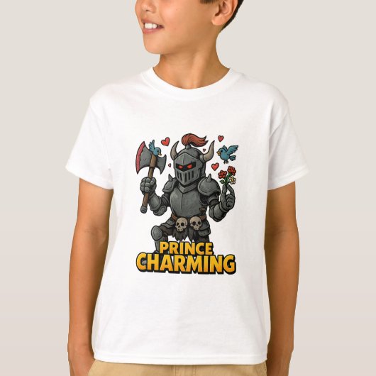 Scary Cartoon Knight beroemd gemaakt door Price Ch T-shirt (Voorkant)