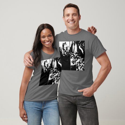 Scary Castles in Comic Book Panels T-shirt (Unisex)