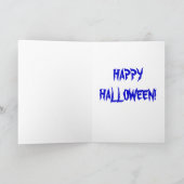 Scary Cat Blue 'Trick or treat? Kaart (Binnen)