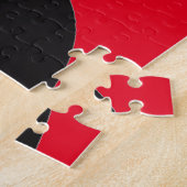 Scary Cat Face met Big Green Eyes, Canine Tooth Legpuzzel (Zijkant)