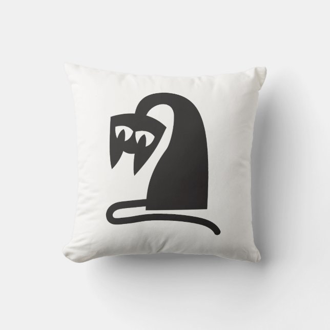 Scary Cat Kussen (Voorkant)