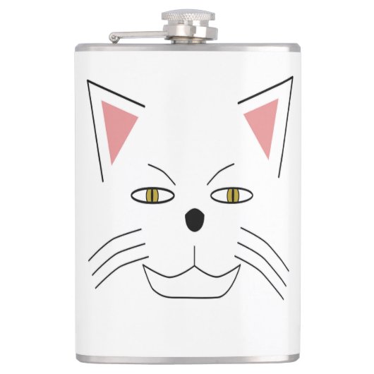 scary cat meow meow heupfles (Voorkant)