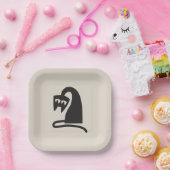 Scary Cat Papieren Bordje (Feest)