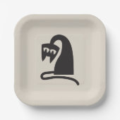 Scary Cat Papieren Bordje (Voorkant)