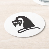 Scary Cat Ronde Kartonnen Onderzetter (Gebogen)