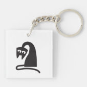 Scary Cat Sleutelhanger (Achterkant)