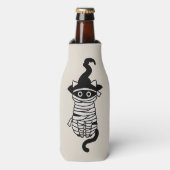 Scary cat wrapped flesjeskoeler (Fles Voorkant)